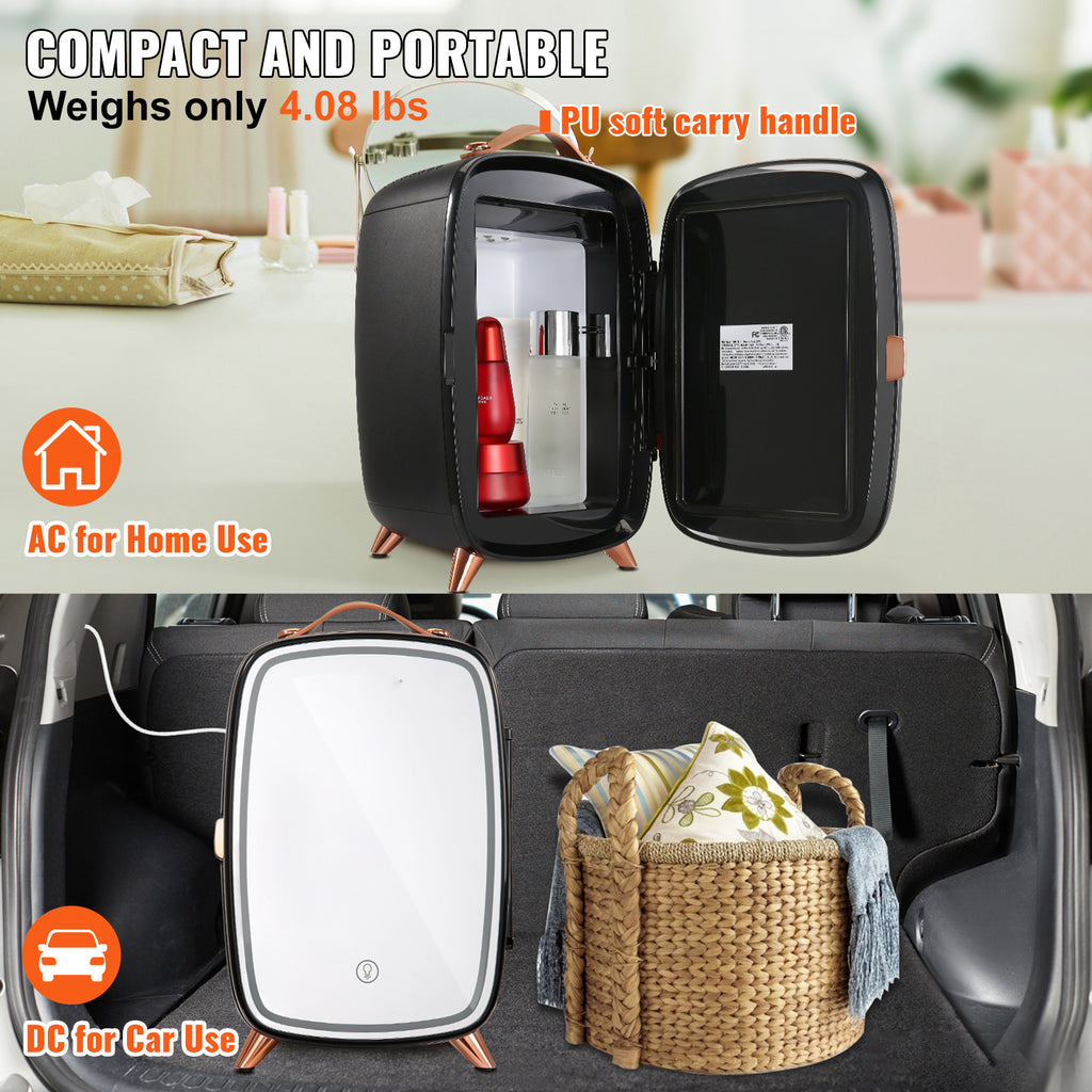 BUBOW VEVOR 6L Skincare Fridge with LED Mirror – product photo 2