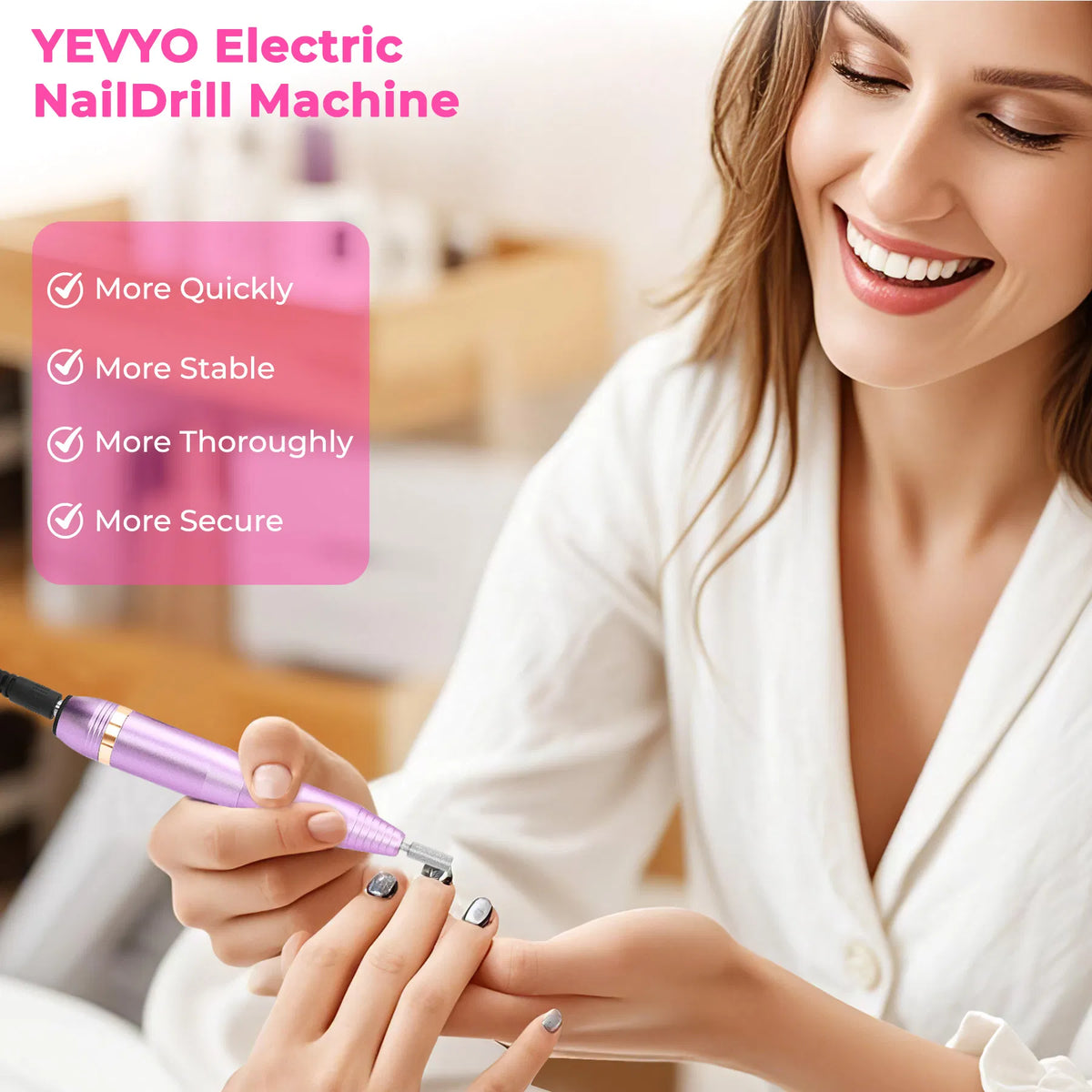BUBOW Portable Electric Nail File Manicure Kit – product photo 3