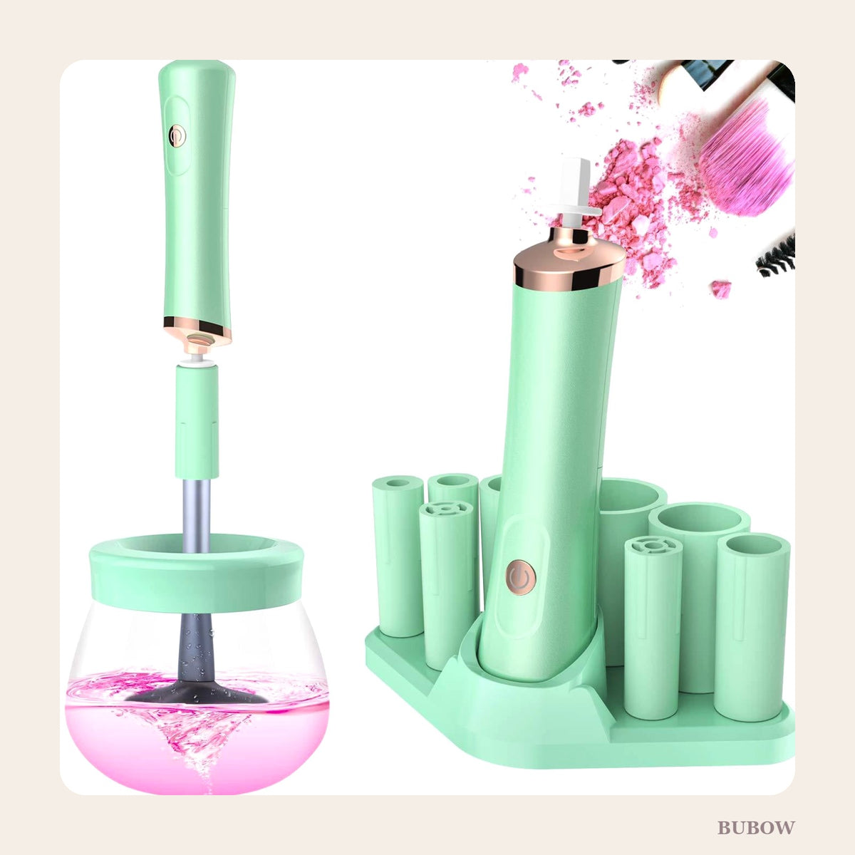 Electric Makeup Brush Cleaner & Spin Dryer