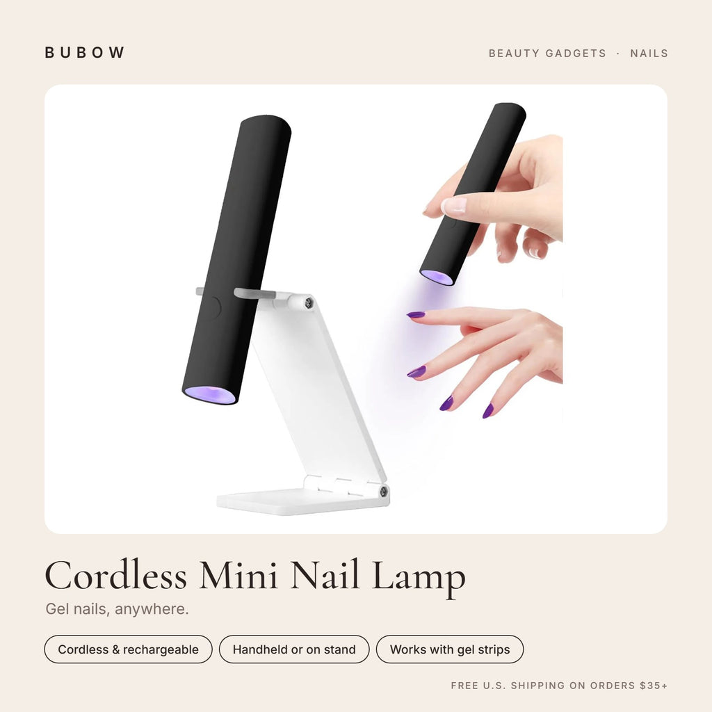 BUBOW Cordless Mini UV LED Nail Lamp with Stand – Gel nails, anywhere.