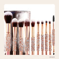 Crystal Glam 10-Piece Makeup Brush Set