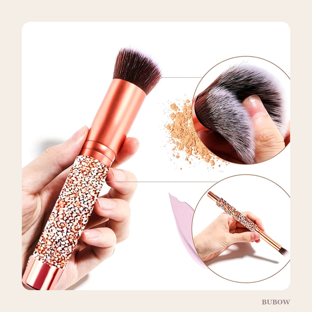 Crystal Glam 10-Piece Makeup Brush Set