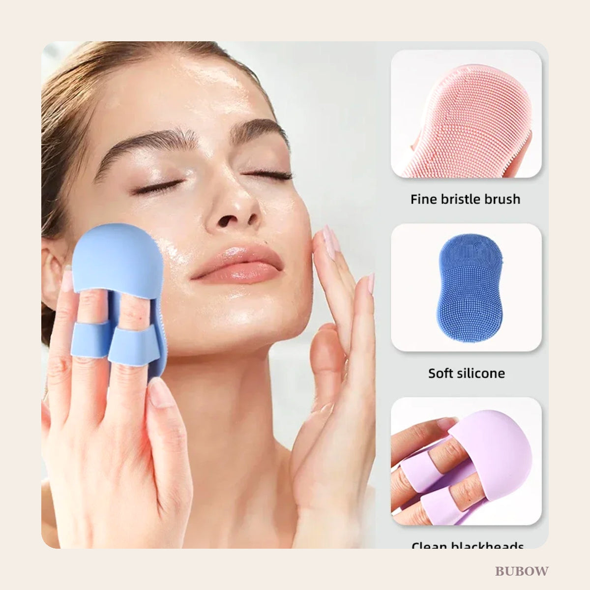 Soft Silicone Face Scrubber (2-Pack)