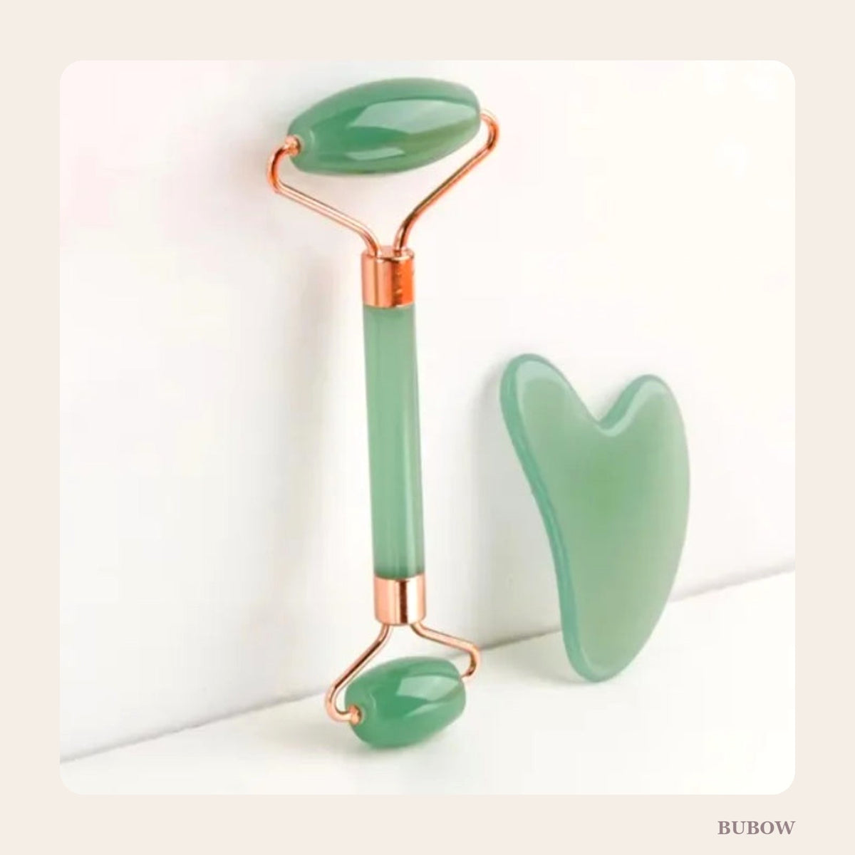 Gua Sha & Face Roller Set