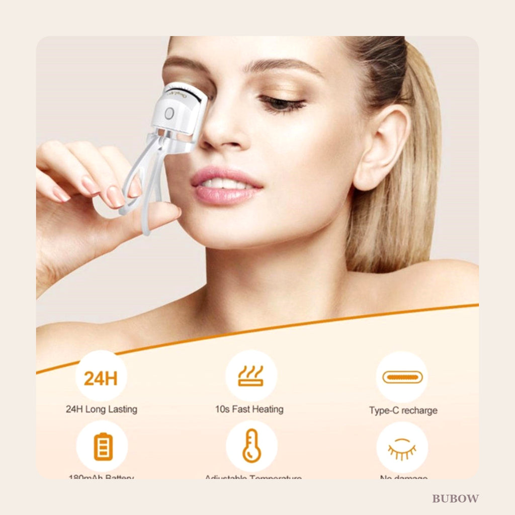 Heated Eyelash Curler – Rechargeable Mini Lash Curler