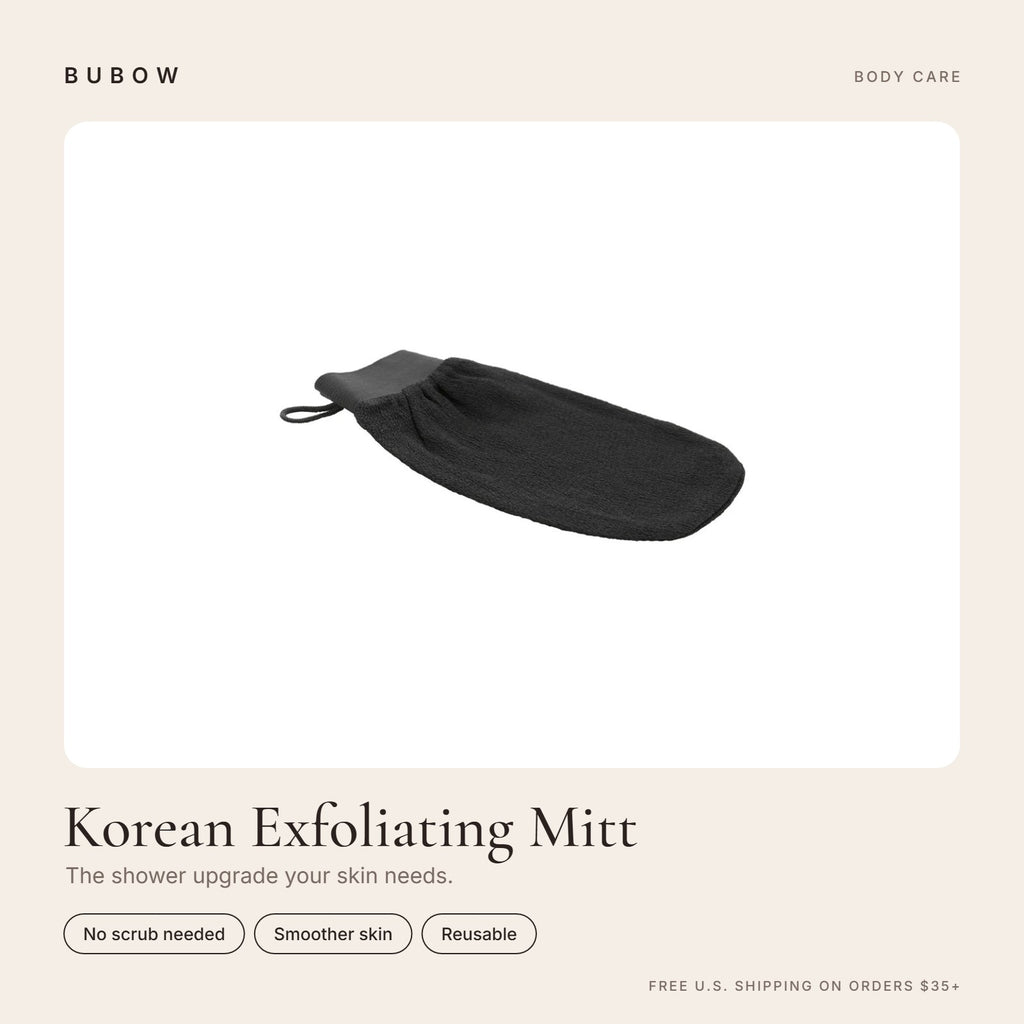 BUBOW Korean Exfoliating Mitt – The shower upgrade your skin needs.
