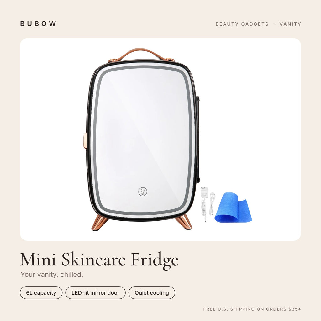BUBOW VEVOR 6L Skincare Fridge with LED Mirror – Your vanity, chilled.