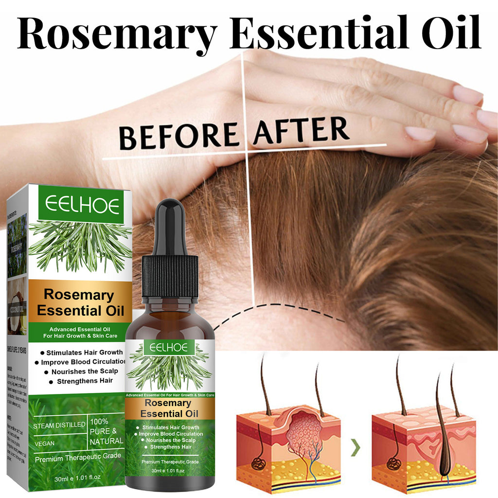 Rosemary Hair Oil with Scalp Massager