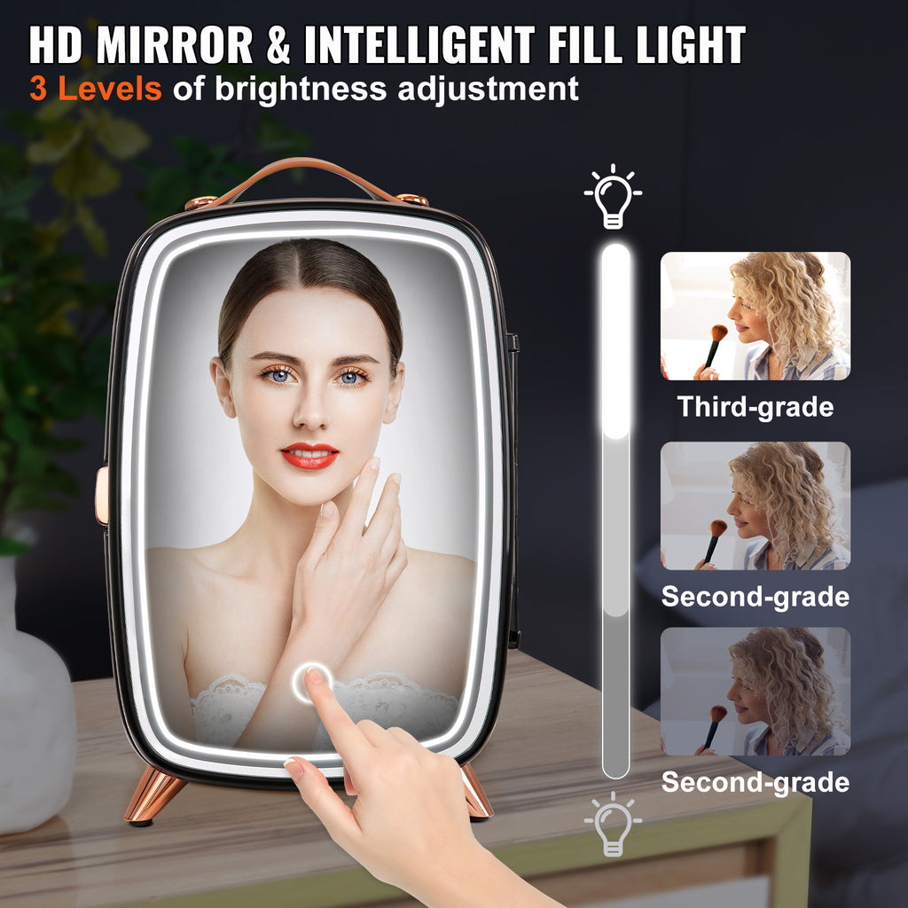 BUBOW VEVOR 6L Skincare Fridge with LED Mirror – product photo 3
