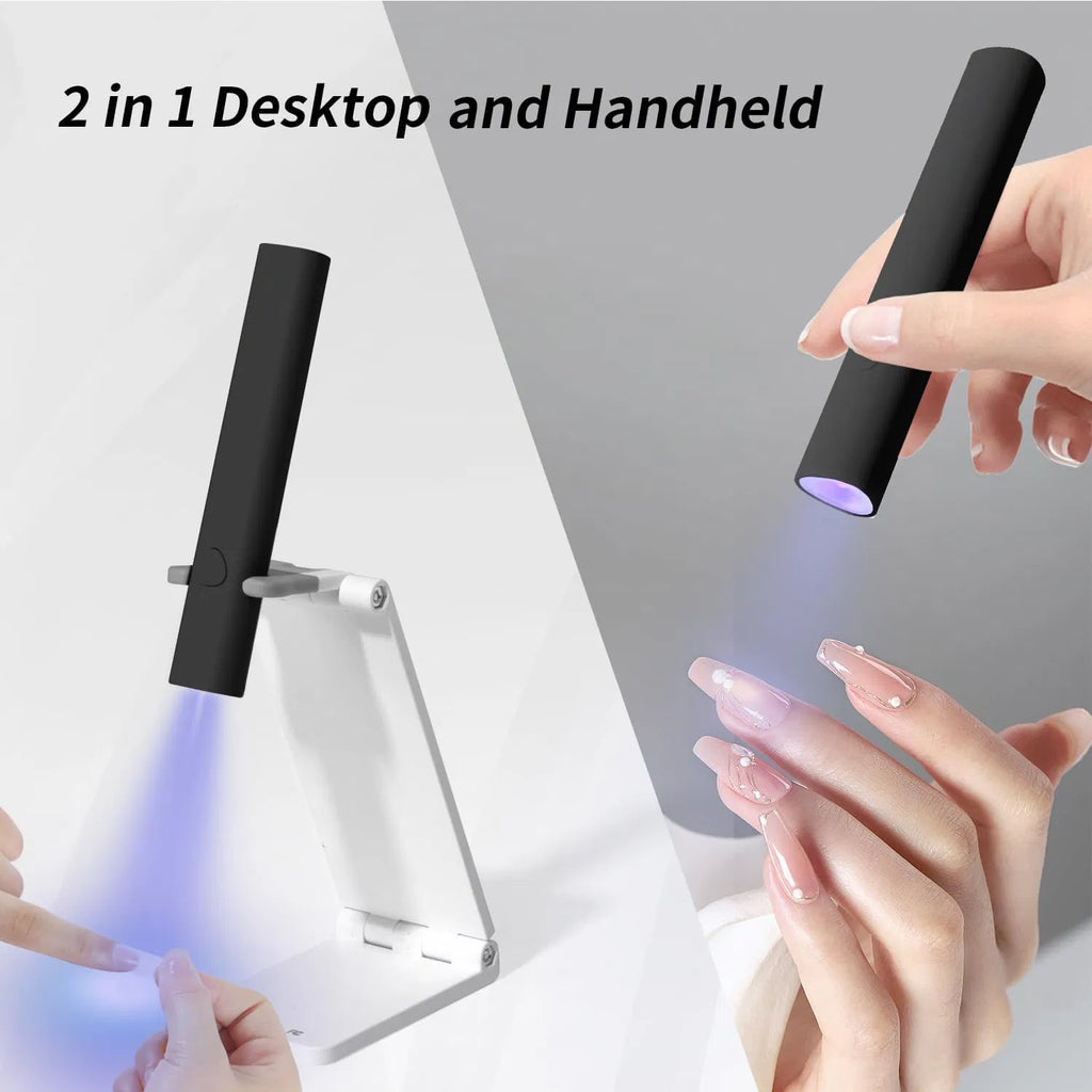 BUBOW Cordless Mini UV LED Nail Lamp with Stand – product photo 3