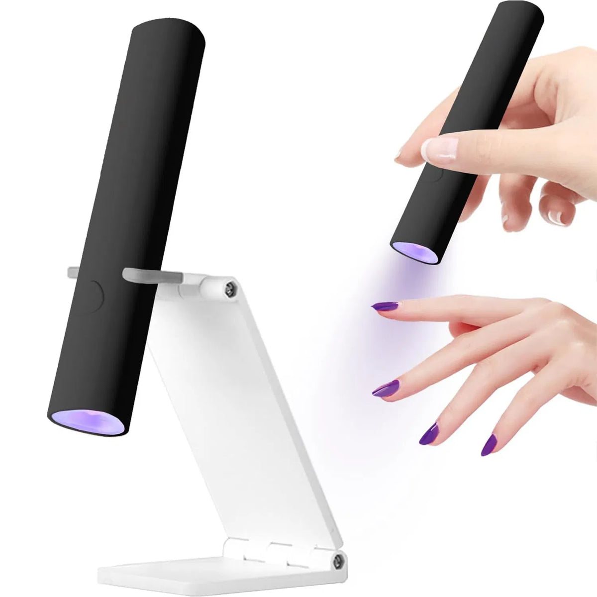 BUBOW Cordless Mini UV LED Nail Lamp with Stand – product photo 1